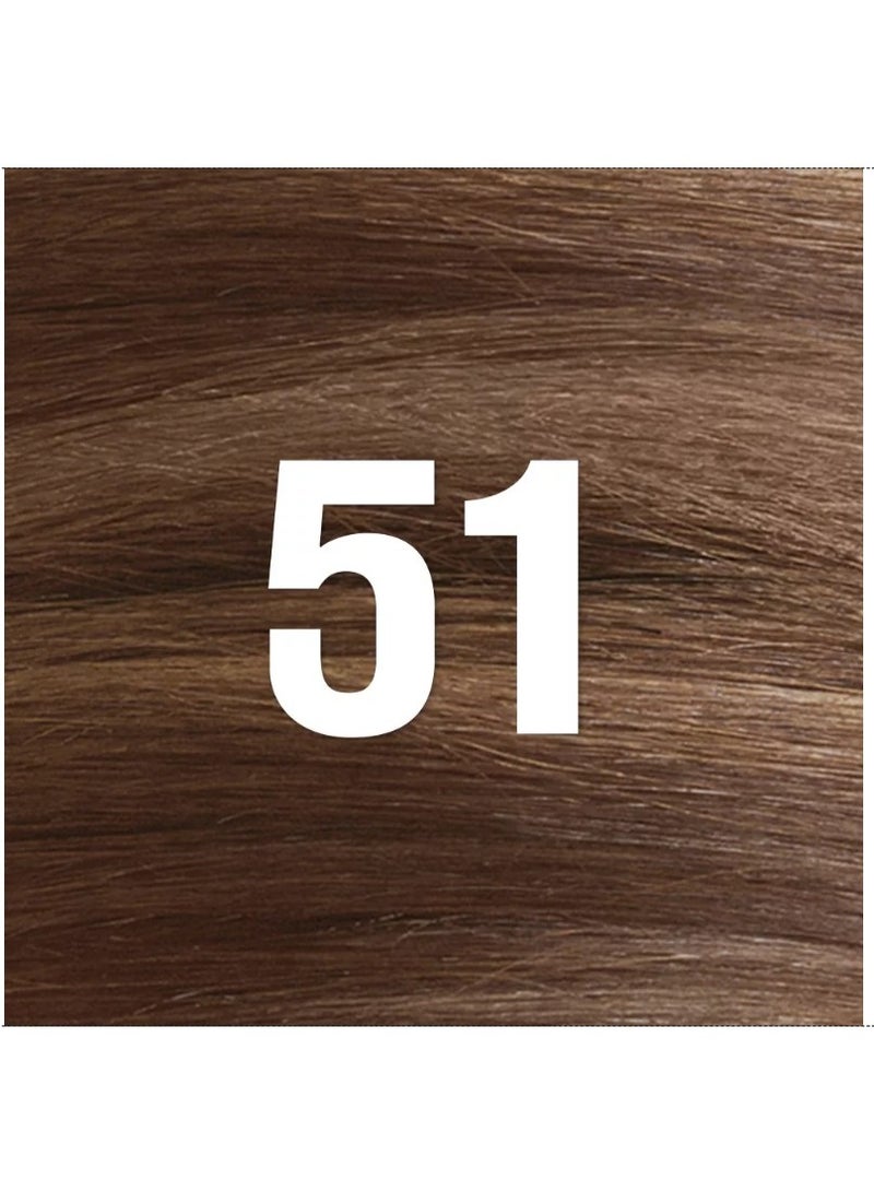 Revlon ColorSilk Permanent Hair Color with Bond Repair Complex - 51 Light Brown - Image 2